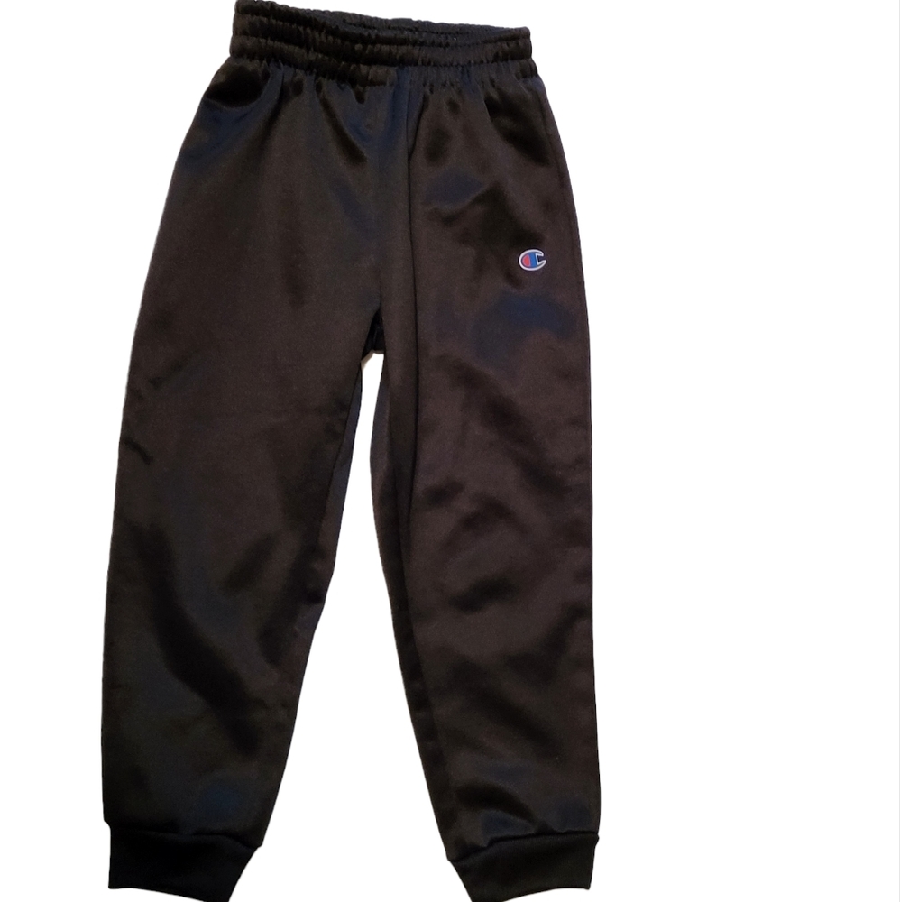 Champions Authentic Athletics Size 4 T Toddlers Black Sweatpants with Logo